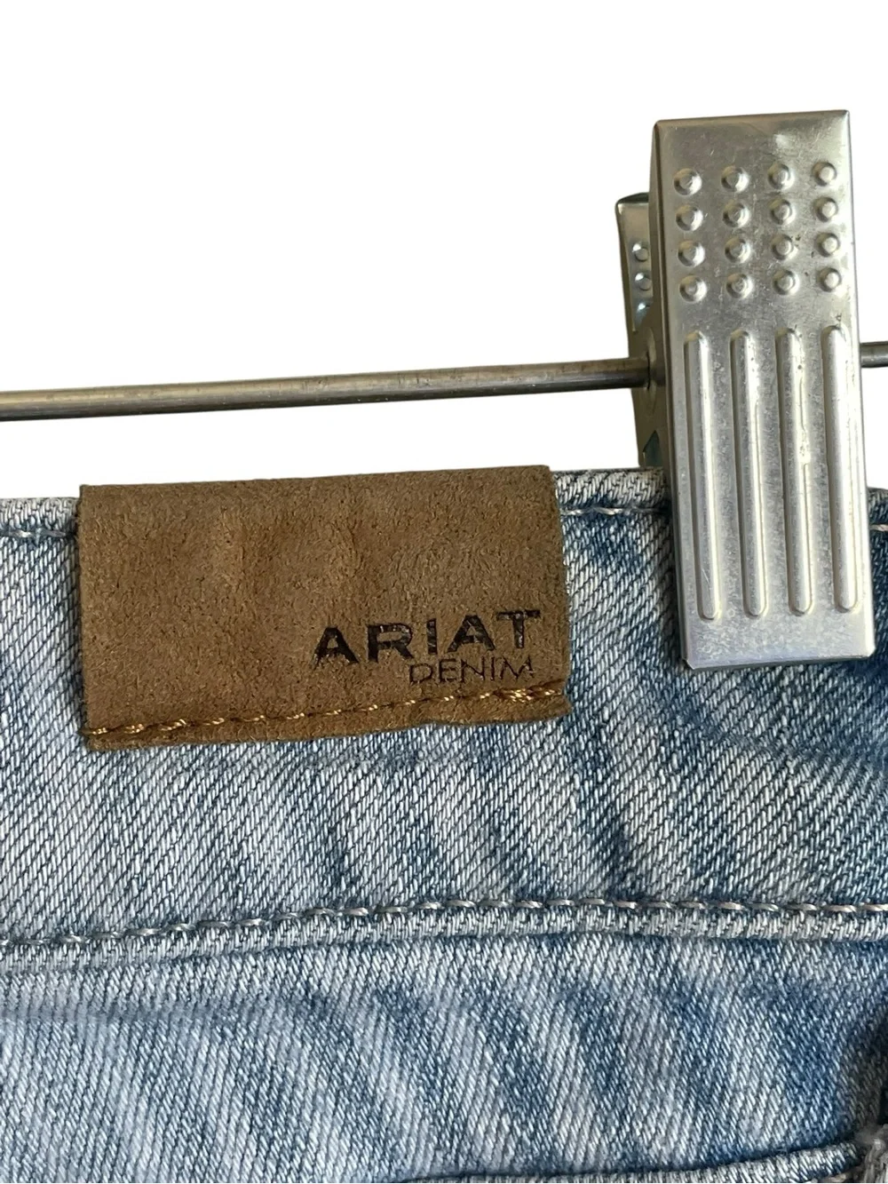 Ariat‎ High Rise Laser Stripe Wide Jean Slim Trouser Bootcut Patch Pockets